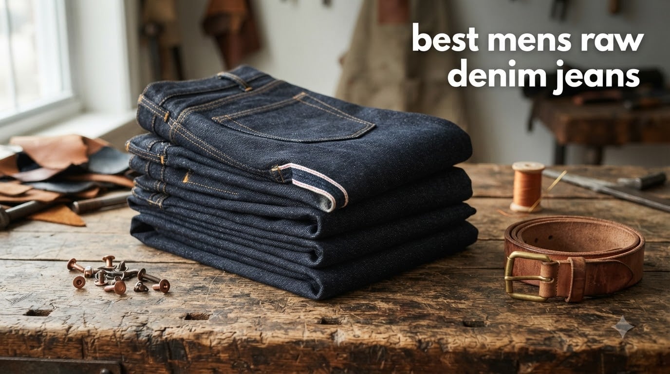 best mens raw denim jeans