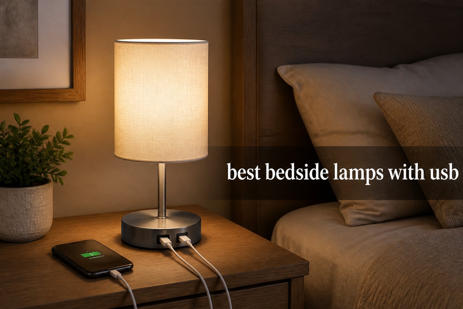 best bedside lamps with usb