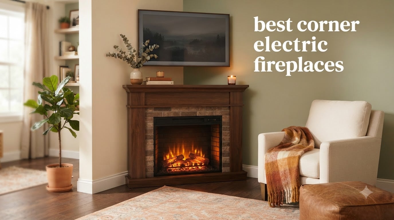 best corner electric fireplaces