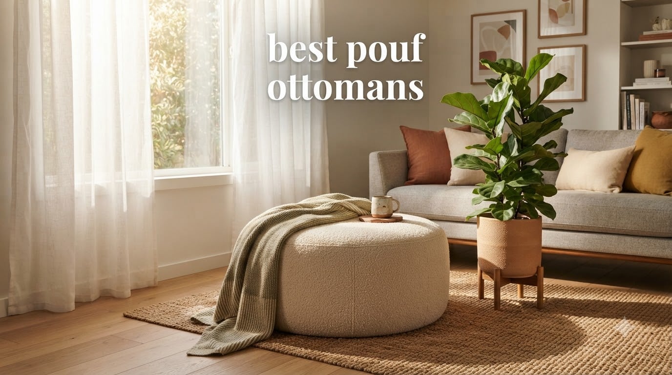 best pouf ottomans
