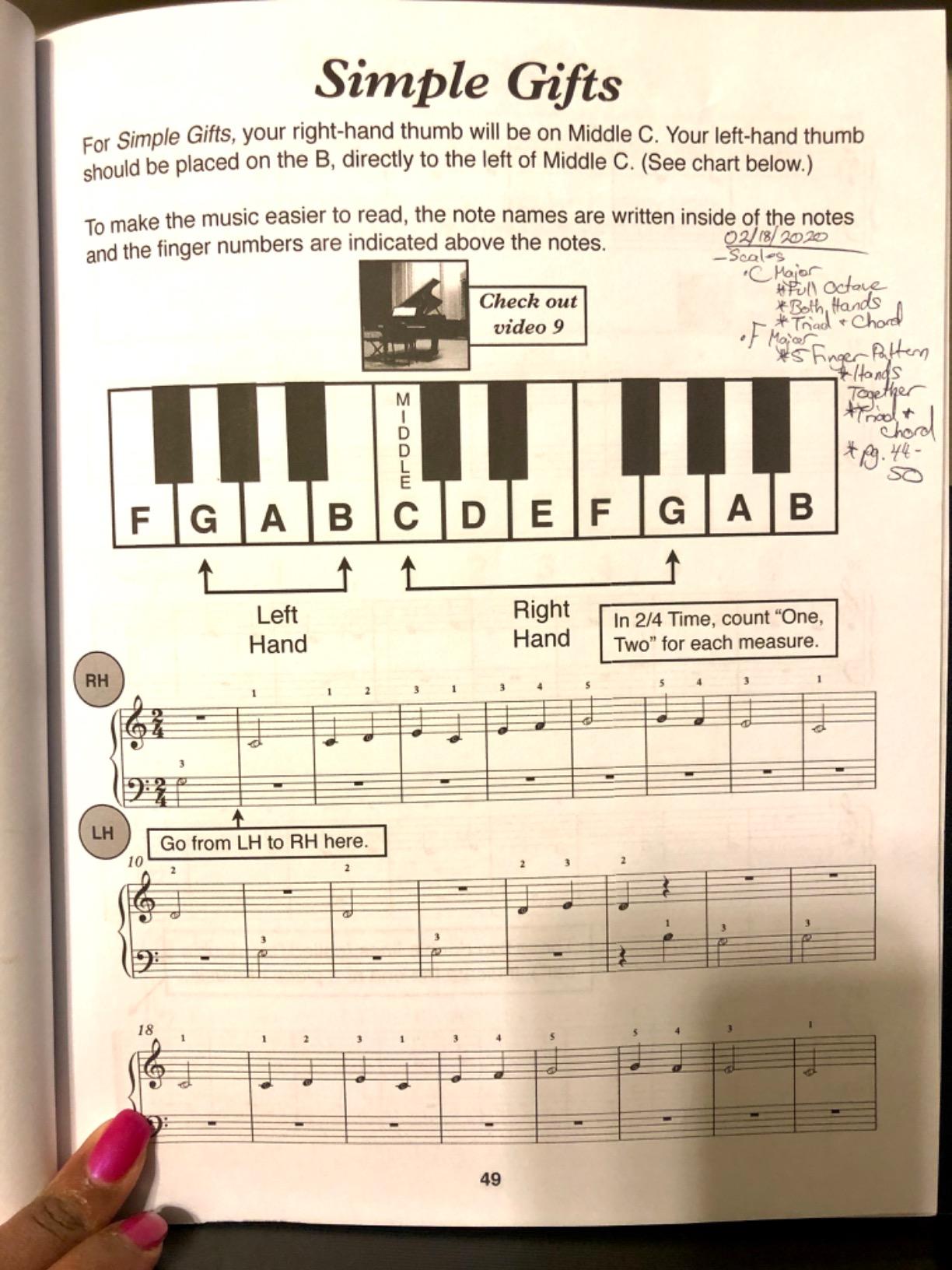 Piano Book for Adult Beginners: Teach Yourself How to Play Famous Piano Songs, Read Music, Theory & Technique (Book & Streaming Video Lessons) customer photo 1