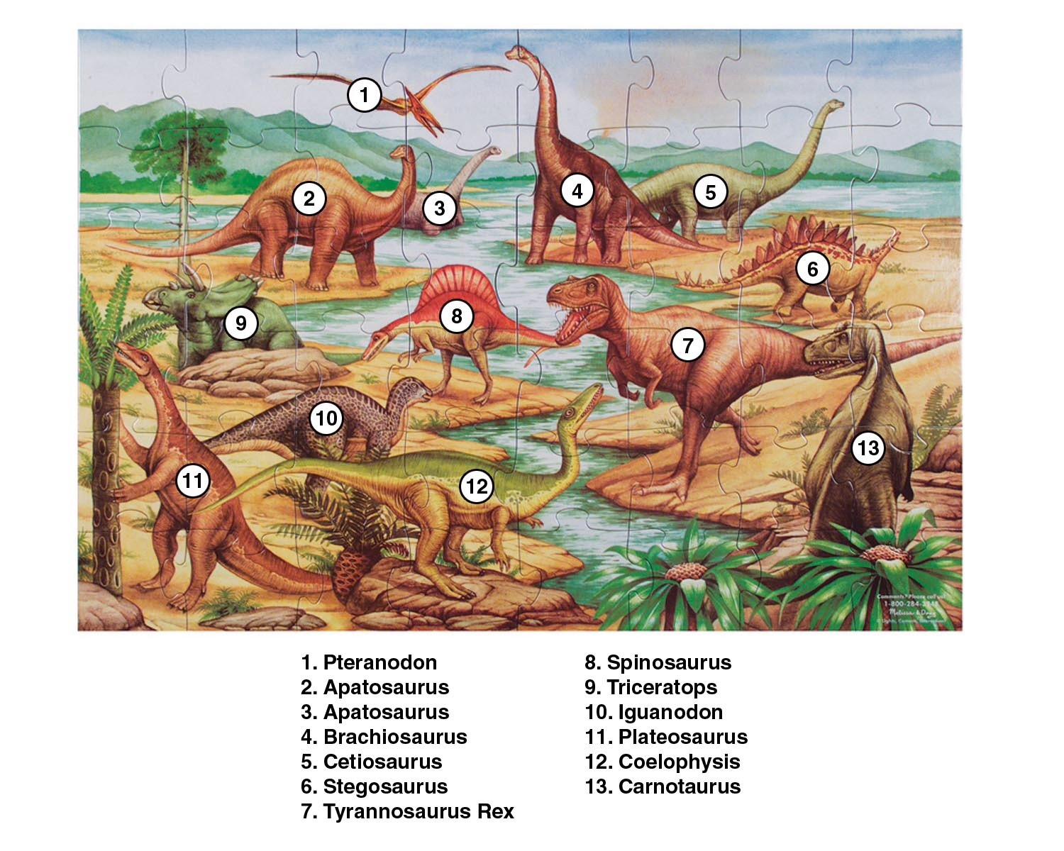Melissa & Doug Dinosaurs Floor Puzzle - 48 Pieces (2 Feet x 3 Feet Assembled) - FSC Certified customer photo 2