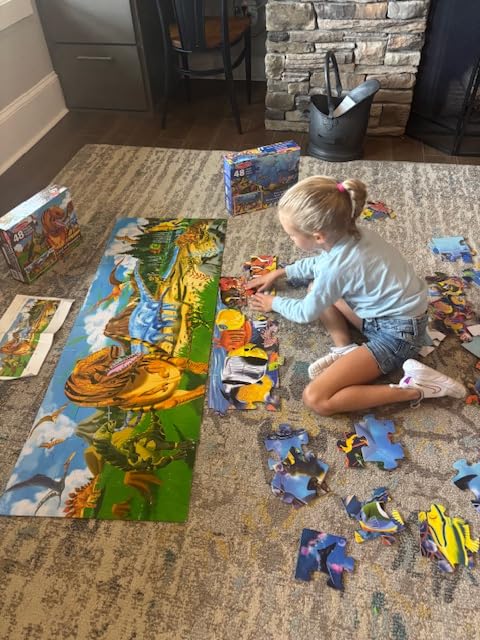 Melissa & Doug Underwater Ocean Floor Puzzle, 48 pc Jumbo Jigsaw Puzzle, Educational Screen Free Activity for Toddler, Preschoolers and Kids Ages 3+ (2 x 3 Feet) - FSC Certified customer photo 2