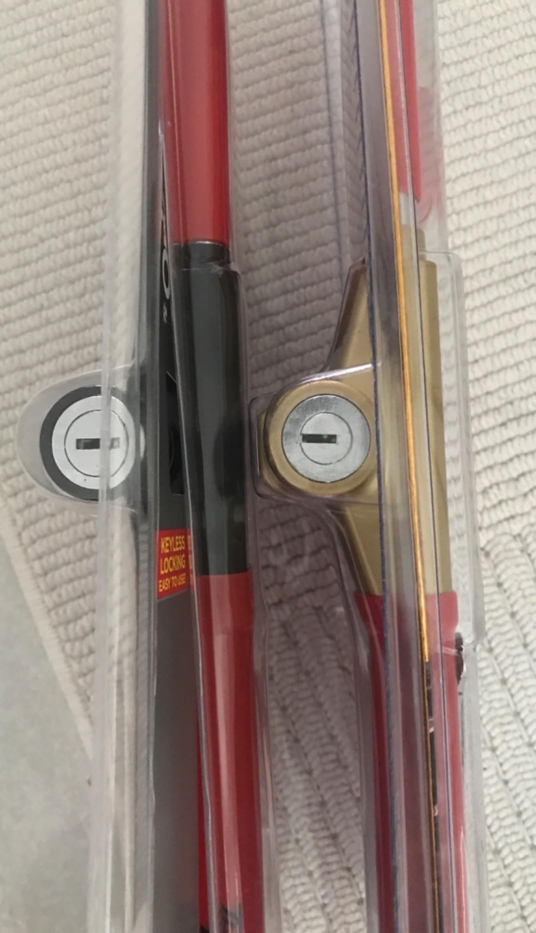 Winner International The Club 1000 Original Club Steering Wheel Lock, Red customer photo 1