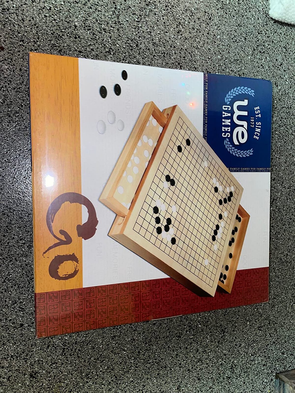 WE Games Go Game Set 12 Inch - Traditional Go Set with Pull-Out Storage Drawers, Portable Wood Veneer Goban, Strategy Board Games for Adults, Go Board Game customer photo 2
