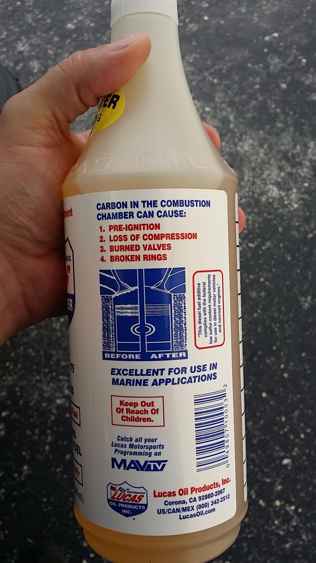 Lucas Oil 10003 Fuel Treatment - 1 Quart customer photo 1
