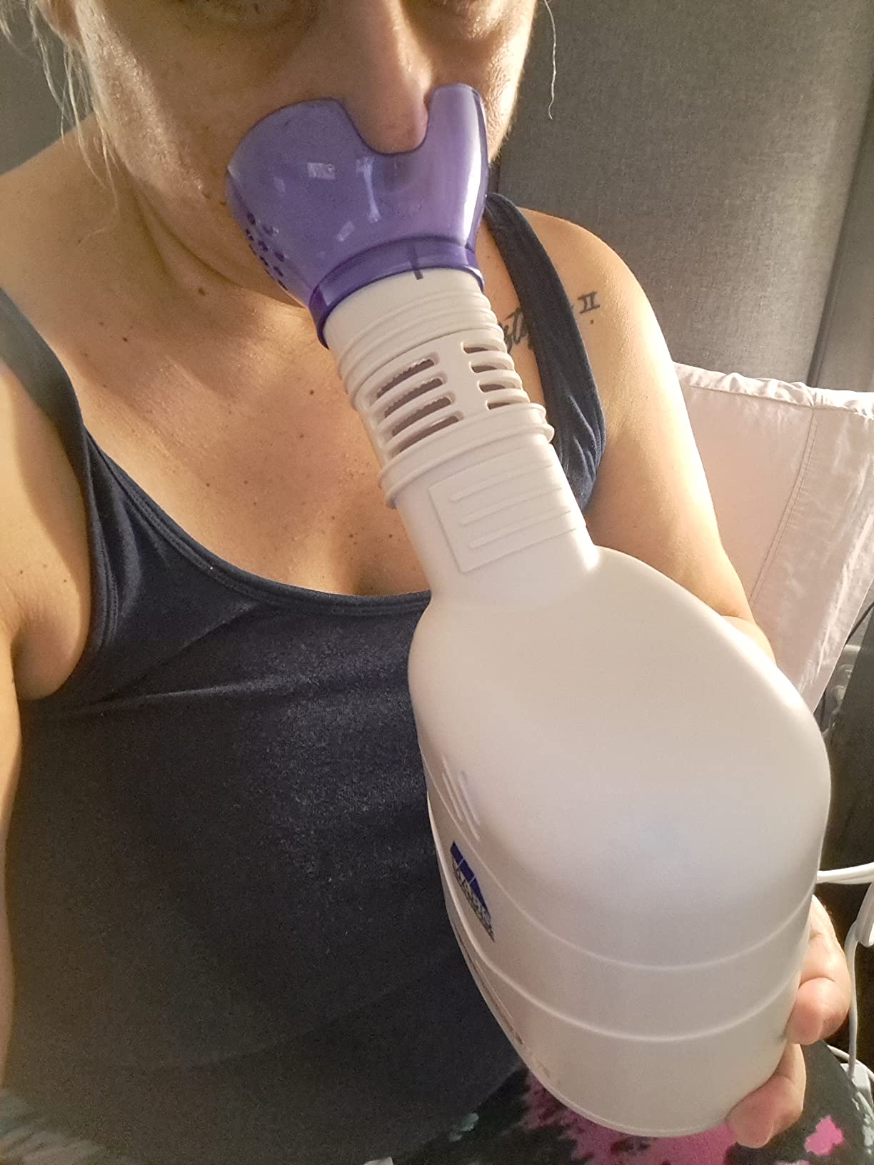 MABIS Facial Steamer, Steam Inhaler, Vaporizer or Vocal Steamer with Aromatherapy Diffuser and Soft Face Mask for Personal and Facial Steaming, 25mL customer photo 1