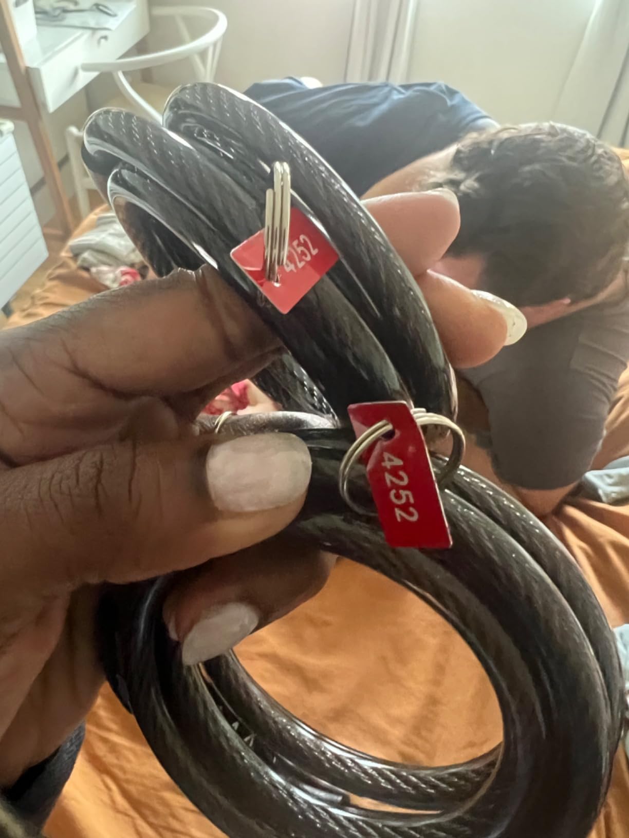 Master Lock Combination Cable Bike Lock 4-Foot Long Bicycle Lock, 8143D customer photo 2