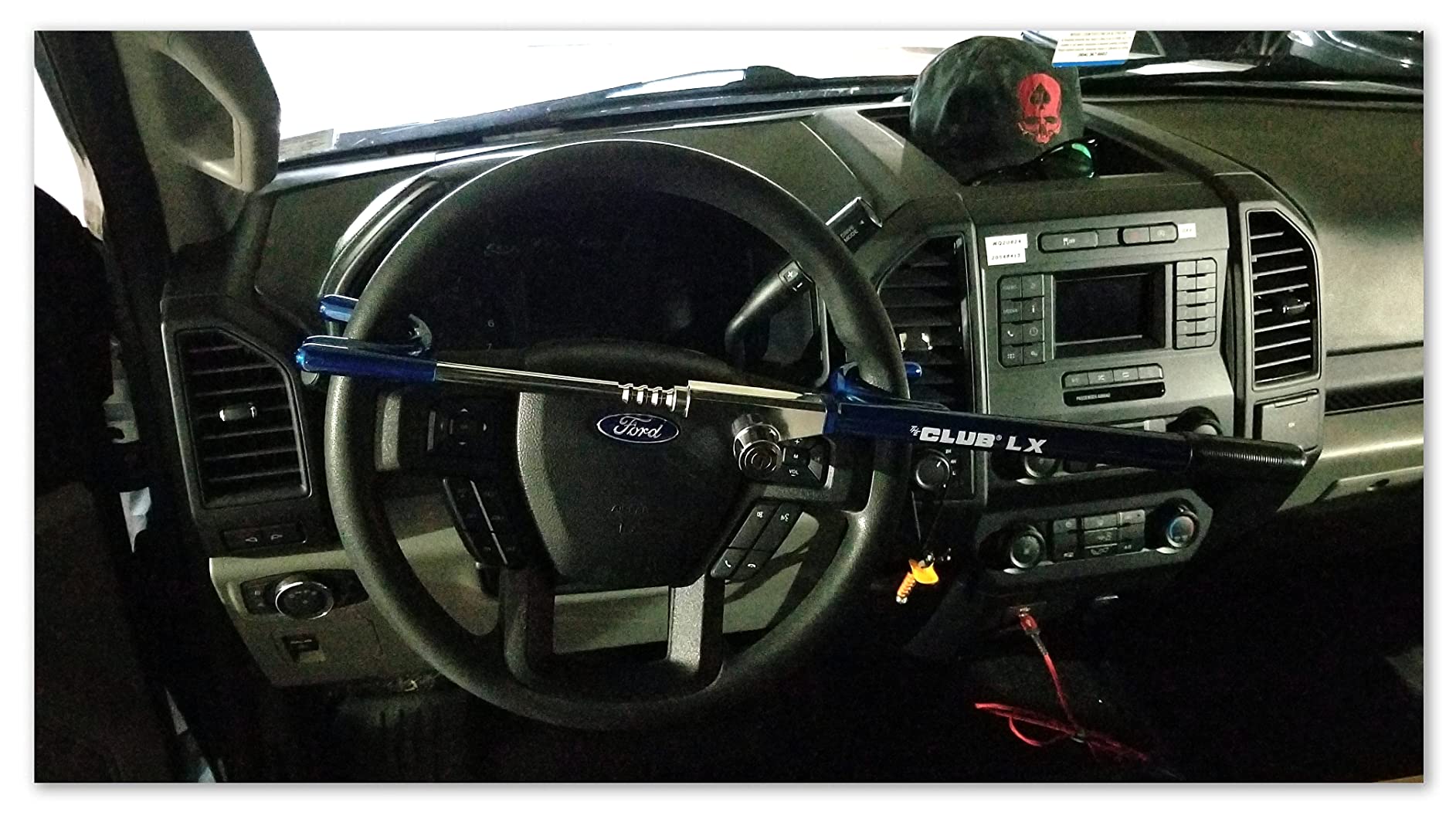 The Club 1102 LX Series Steering Wheel Lock, Blue customer photo 1