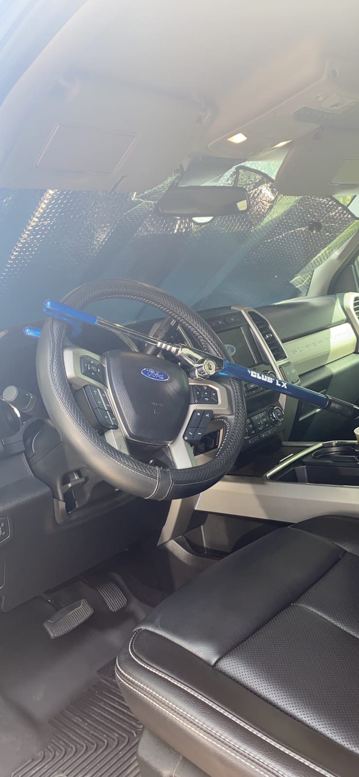 The Club 1102 LX Series Steering Wheel Lock, Blue customer photo 2