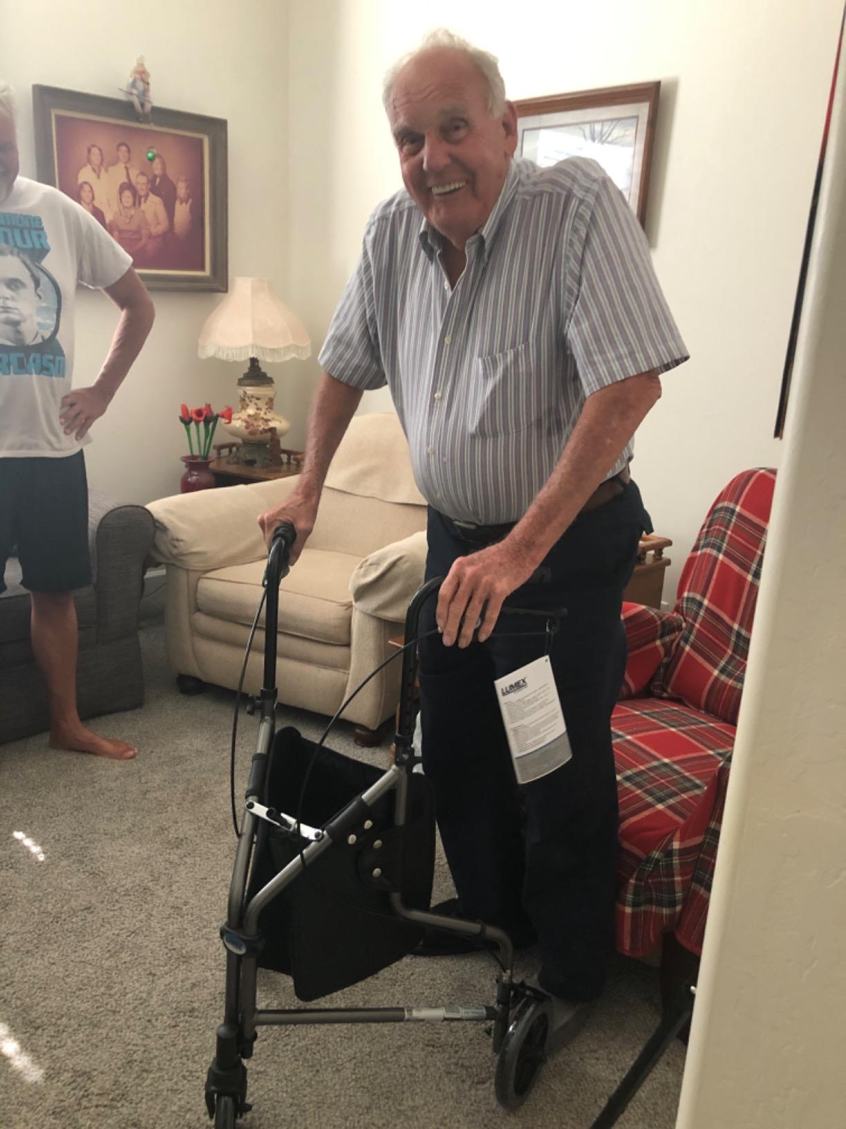 Lumex 3 Wheel Cruiser - Lightweight & Narrow Three Wheel Walkers for Seniors & Tight Spaces customer photo 1
