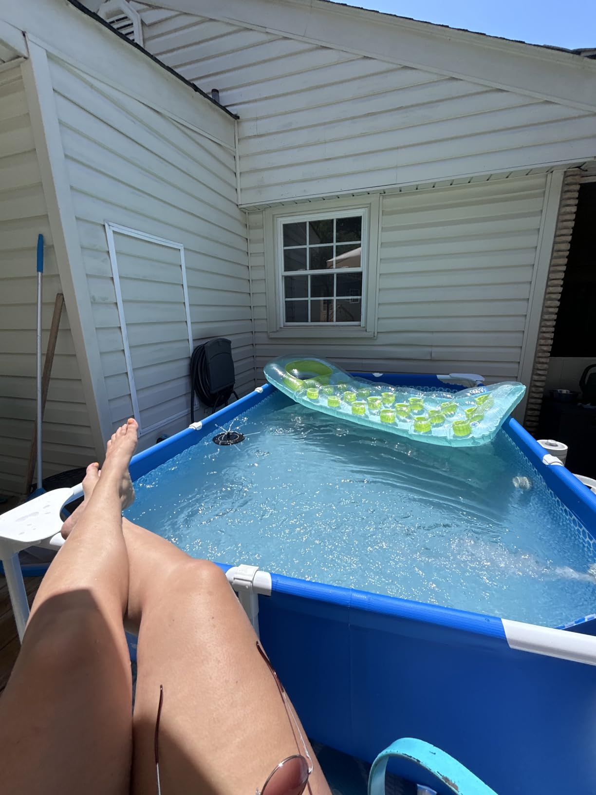INTEX Metal Frame 9ft 10in x 6ft 6.75in x 29.5in Above Ground Swimming Pool customer photo 2