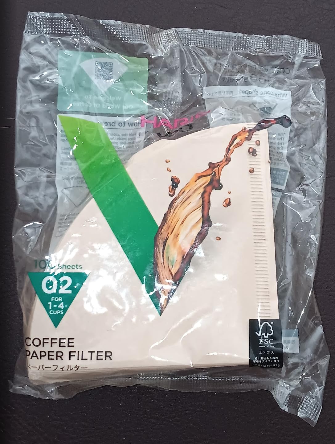 Hario V60 Paper Coffee Filter, Size 02, Natural, 100ct customer photo 2