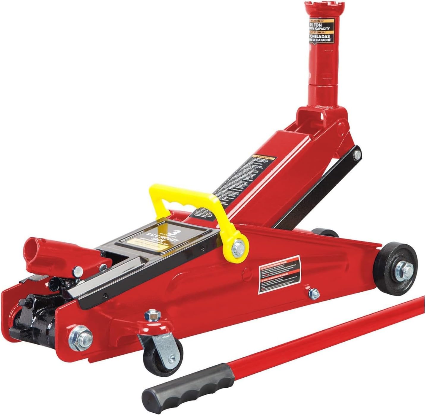 BIG RED T83006 Torin Hydraulic Trolley Service/Floor Jack with Extra Saddle (Fits: SUVs and Extended Height Trucks): 3 Ton (6,000 lb) Capacity, Red customer photo 2