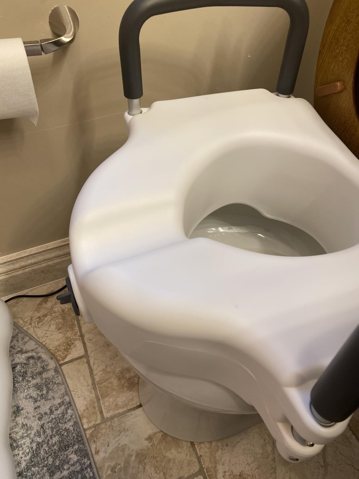 Drive Medical 2-in-1 Raised Toilet Seat with Removable Padded Arms customer photo 2