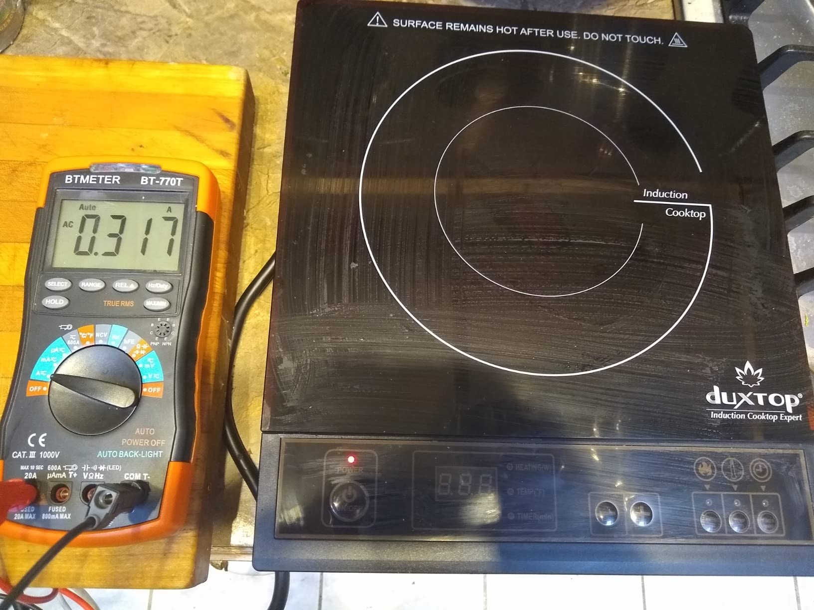 Duxtop 1800W Portable Induction Cooktop Countertop Burner, Gold 8100MC | BT-180G3 customer photo 2
