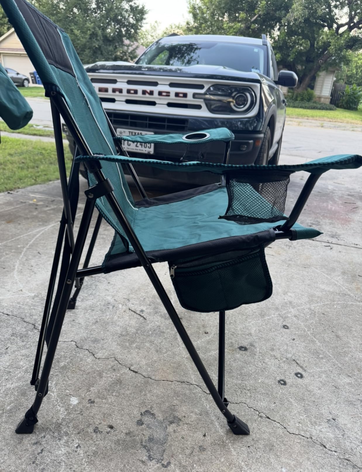 Kijaro Dual Lock Folding Camp Chairs - Versatile for Sports, Outdoors & Lawns - Locks Positions - Maldives Blue customer photo 2