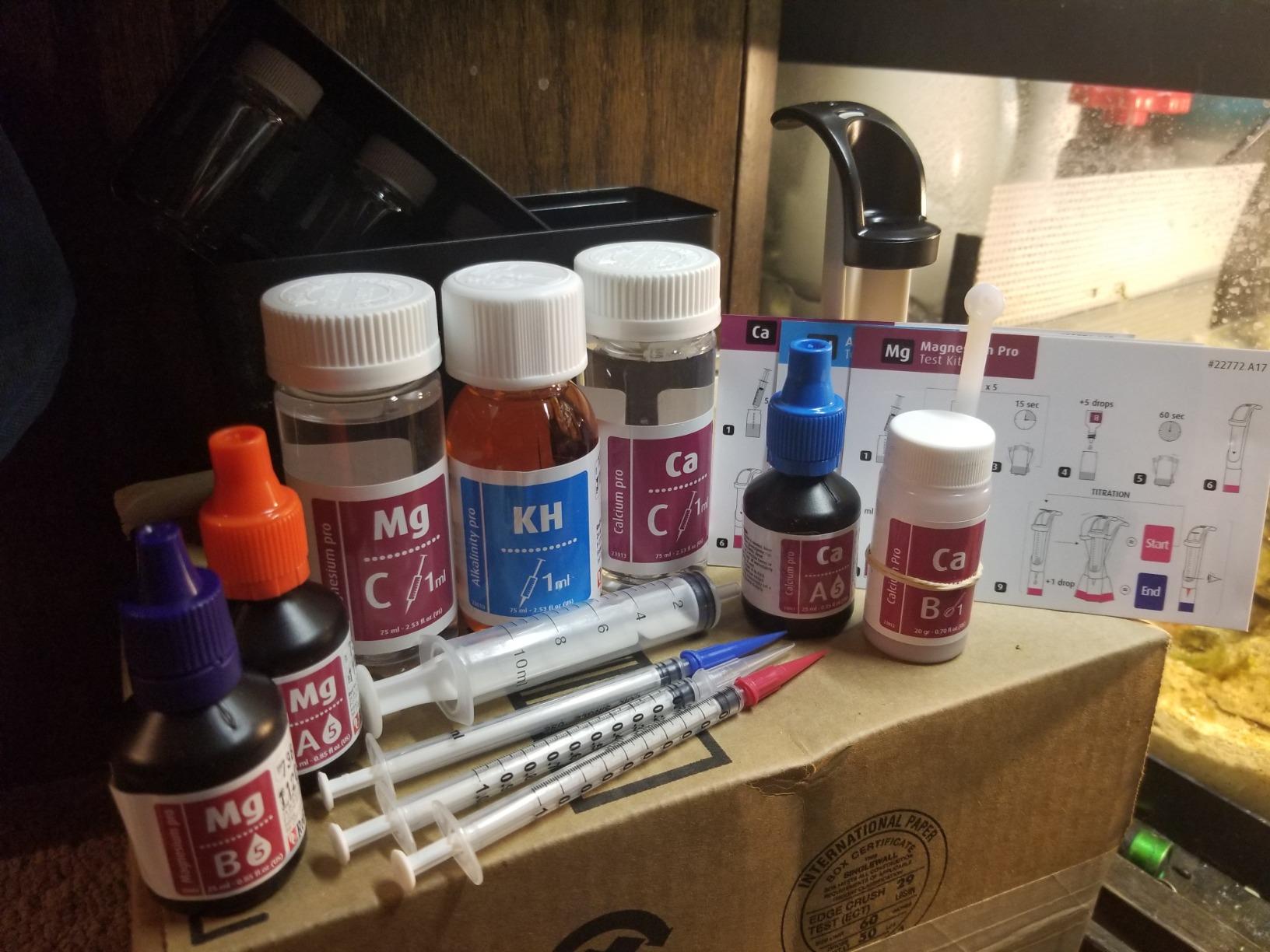Red Sea Reef Foundation Pro Test Kit - Accurate Calcium, Alkalinity & Magnesium Testing for Saltwater Aquariums - 75 Tests, Easy-to-Use customer photo 1