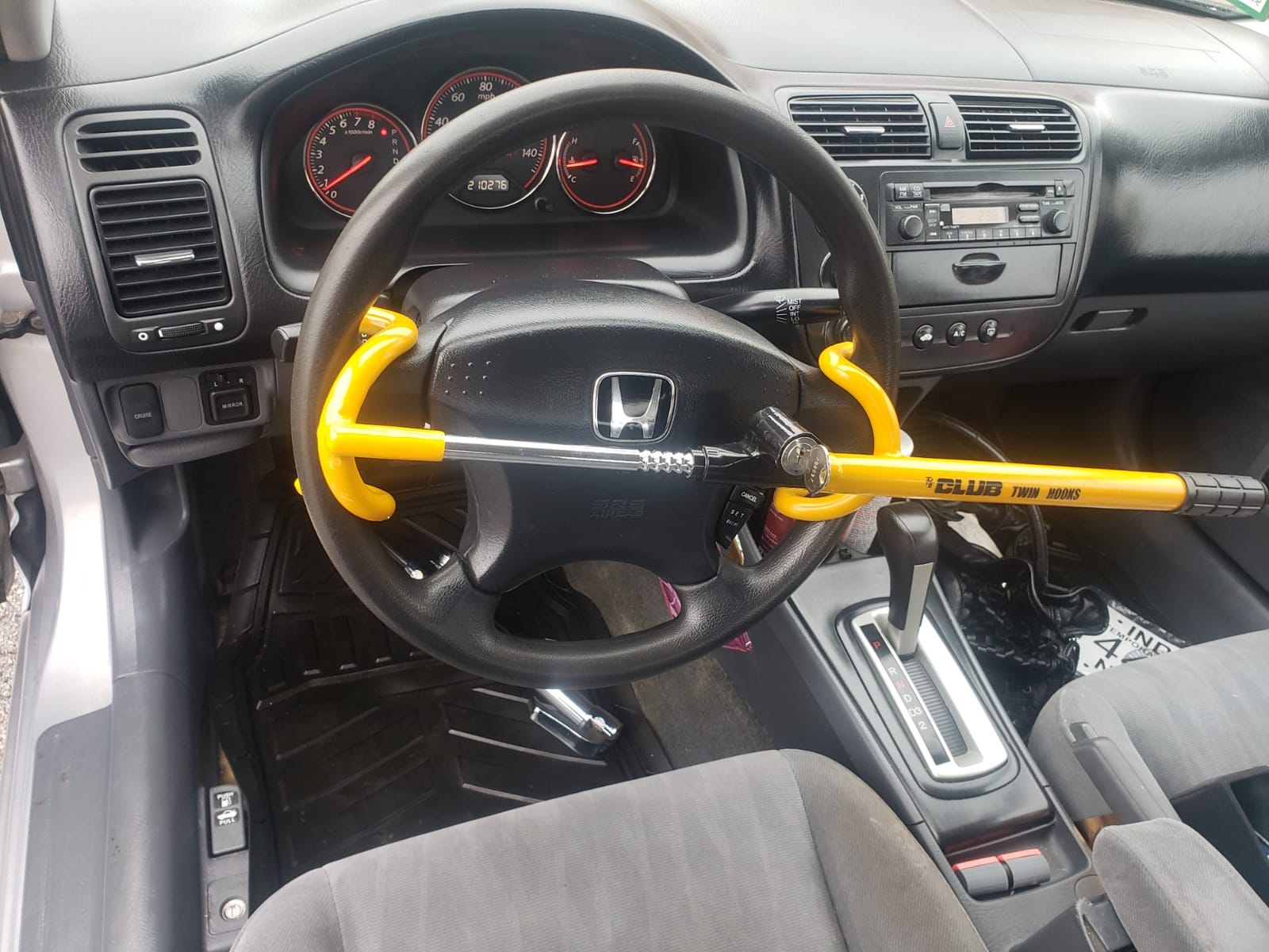 Winner International The Club 3000 Twin Hooks Steering Wheel Lock, Yellow customer photo 2