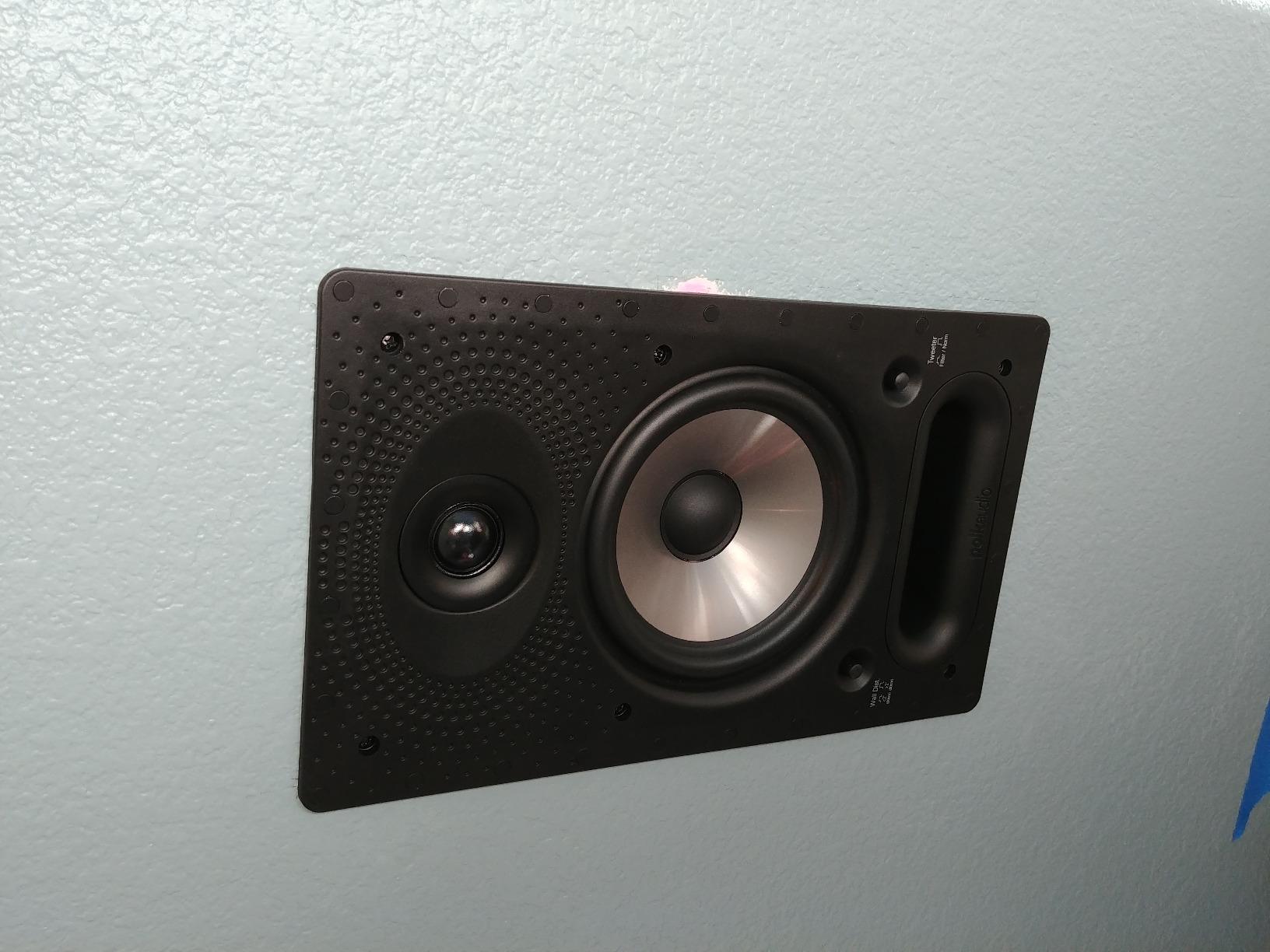 Polk Audio 65-RT In-Wall Speaker, The Vanishing Series, White | Power Port, Paintable Wafer-Thin Sheer Grille, Dual Band-Pass Bass Ports for Low Frequencies customer photo 1