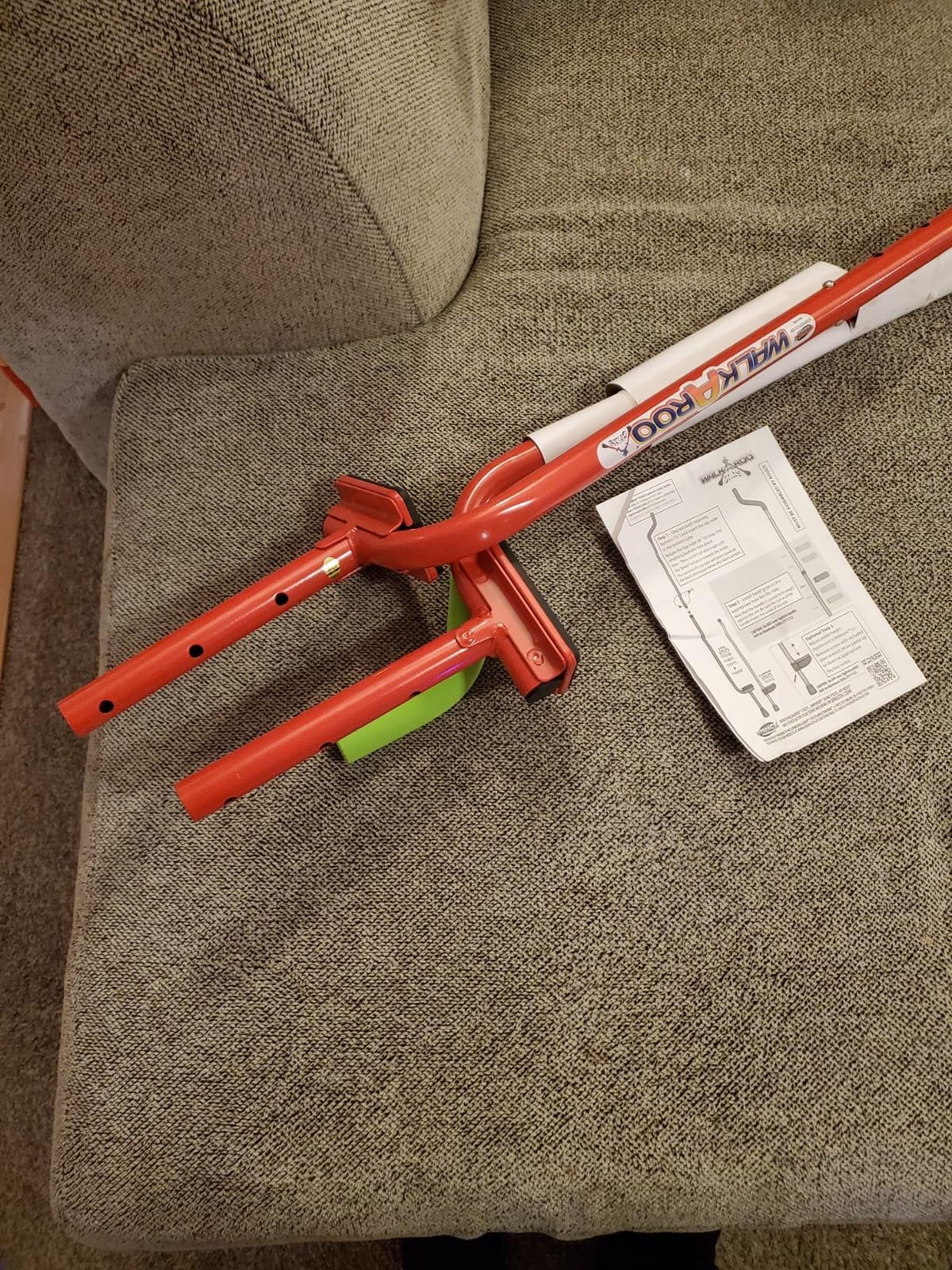 Geospace Adjustable Walkaroo Xtreme Steel Stilts for Kids - Indoor/Outdoor Play, Exercise, Steel Stilts for Adults- Up to 250 lbs, Height Adjustable Walking Stilts, Kids Stilts - Red customer photo 1