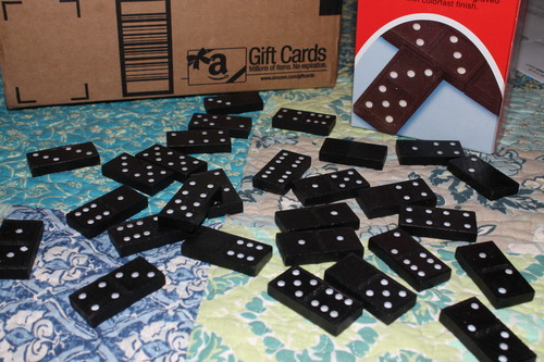 Pressman Toy Double Six Wooden Dominoes, 28 Pieces Wooden Dominoes Six customer photo 2