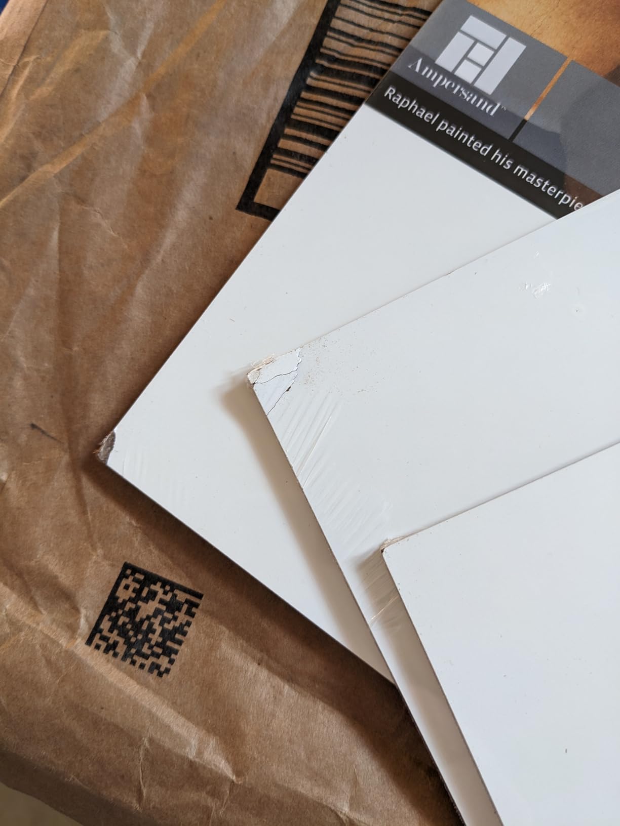 Ampersand Artist Panel Primed Smooth Surface for Painting and Mixed-Media, 1/8 Inch Depth, 11X14 Inch (APS1114) customer photo 2