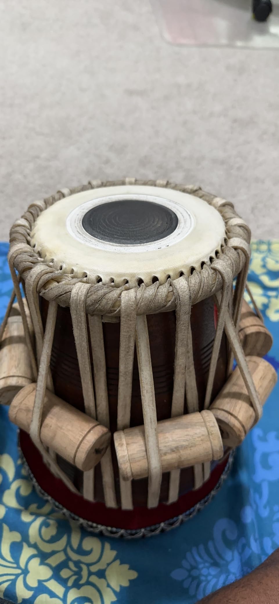 Maharaja Musicals Student Tabla Set, Steel Bayan, Finest Sheesham Dayan, Carry Bag, Hammer, Cushions (PDI-IB) customer photo 1