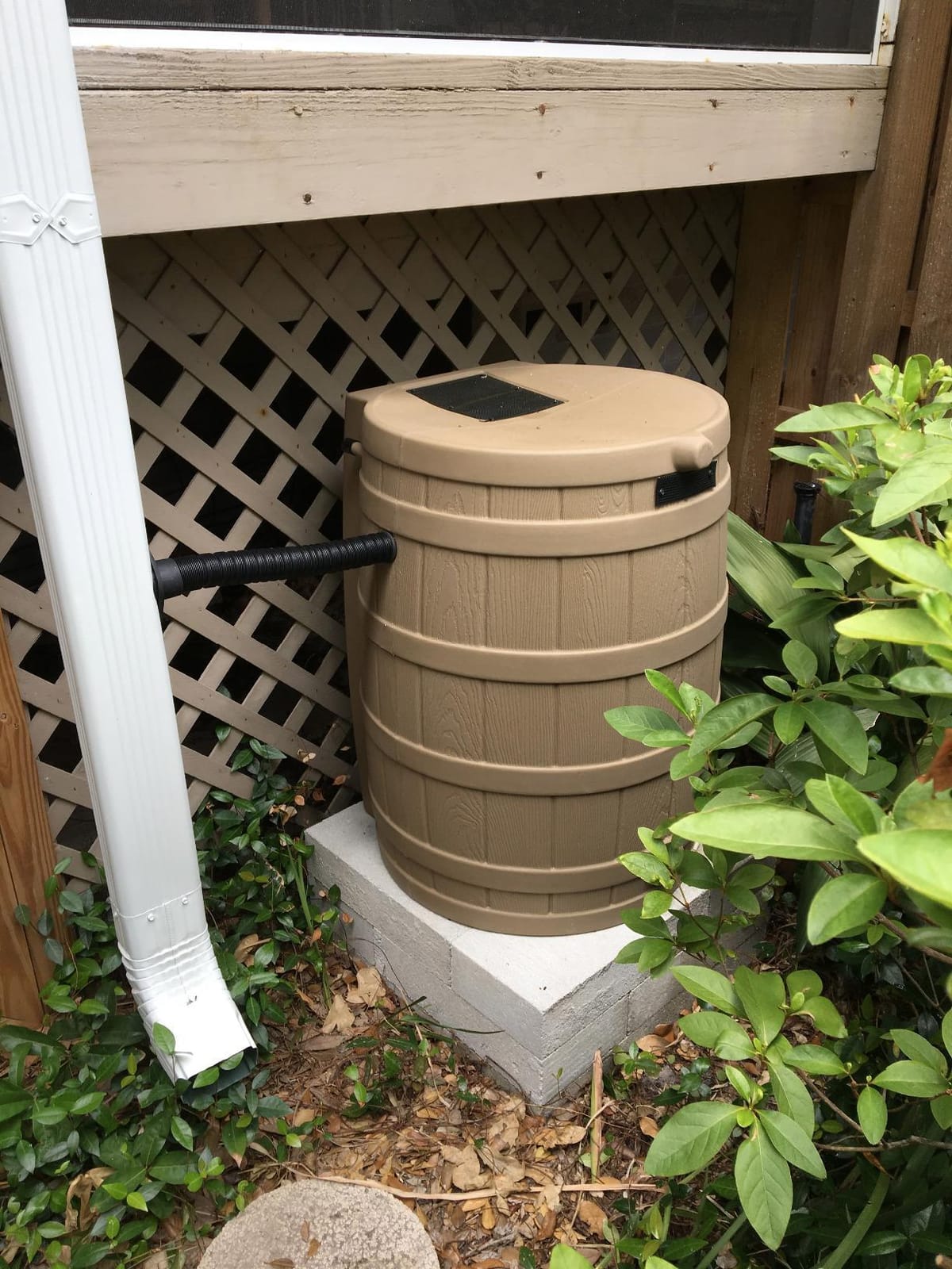Rain Wizard 50 Gallon Rain Barrel with Diverter Kit - Terra Cotta customer photo 1