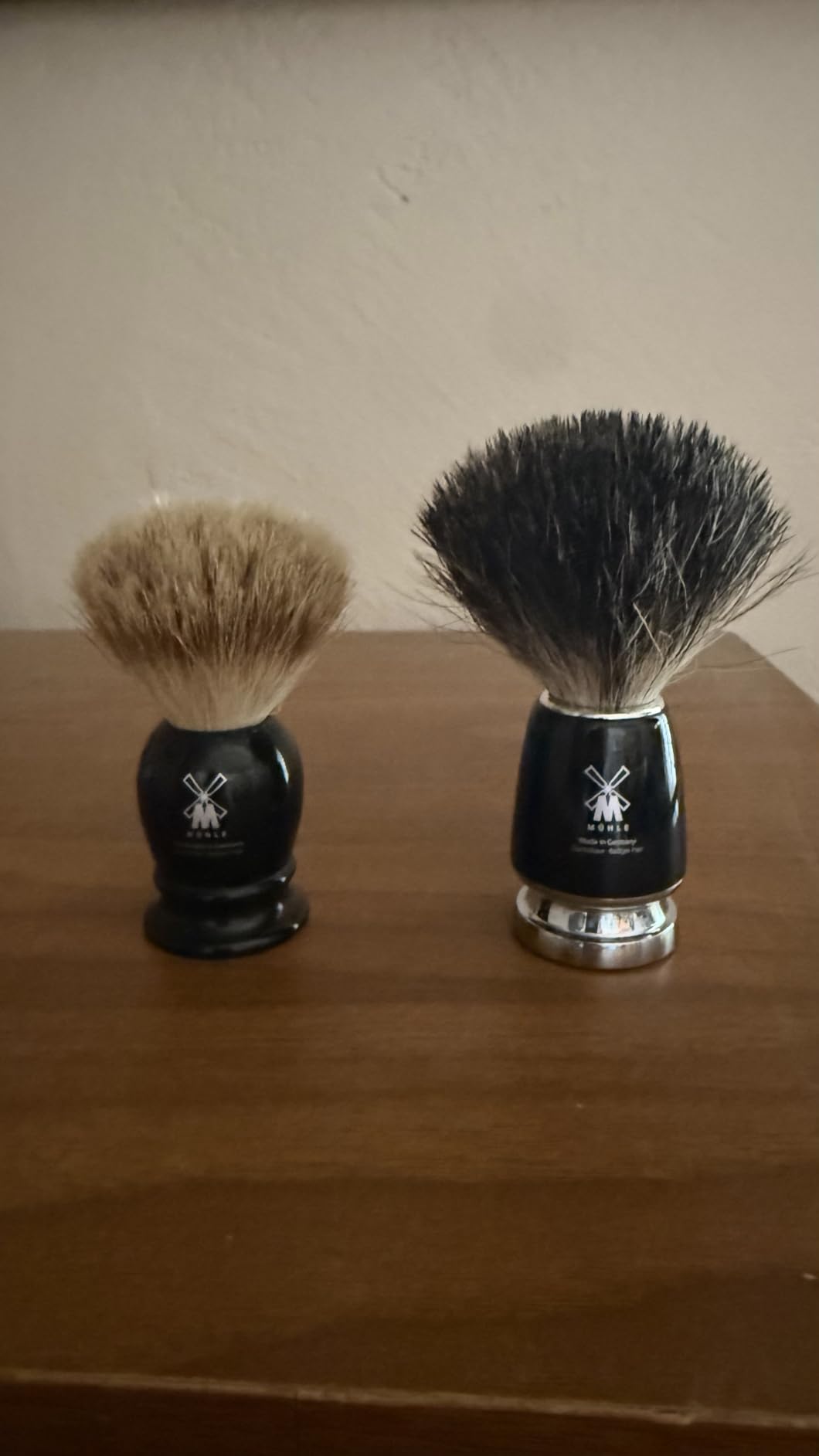 MÜHLE RYTMO Pure Badger Shaving Brush | High-Grade Handle with Chrome Accents | Luxury Shave Accessory for Men customer photo 1