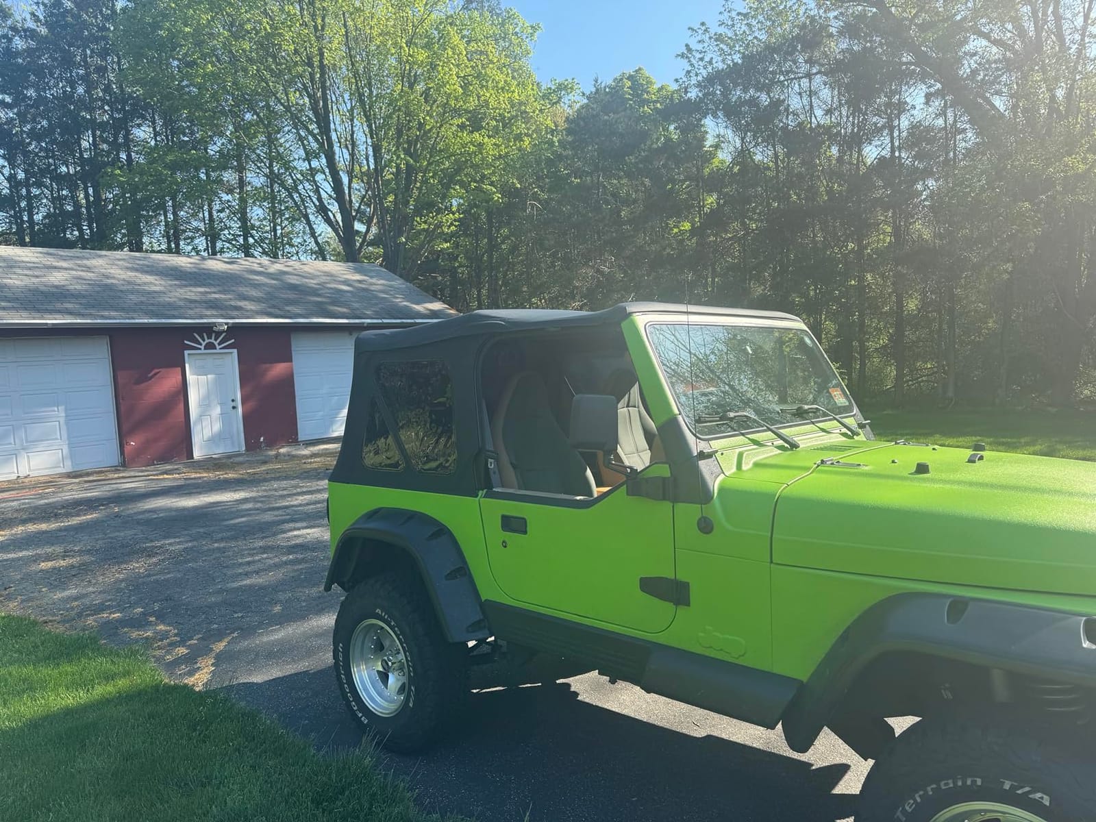Sierra Offroad Soft Top for 1997 to 2006 Jeep Wrangler TJ - Black, Denim Vinyl - 2 Door Jeep Soft Top with Rear Plastic Tinted Windows - Factory Precision Fit Replacement - No Upper Door Skins customer photo 1