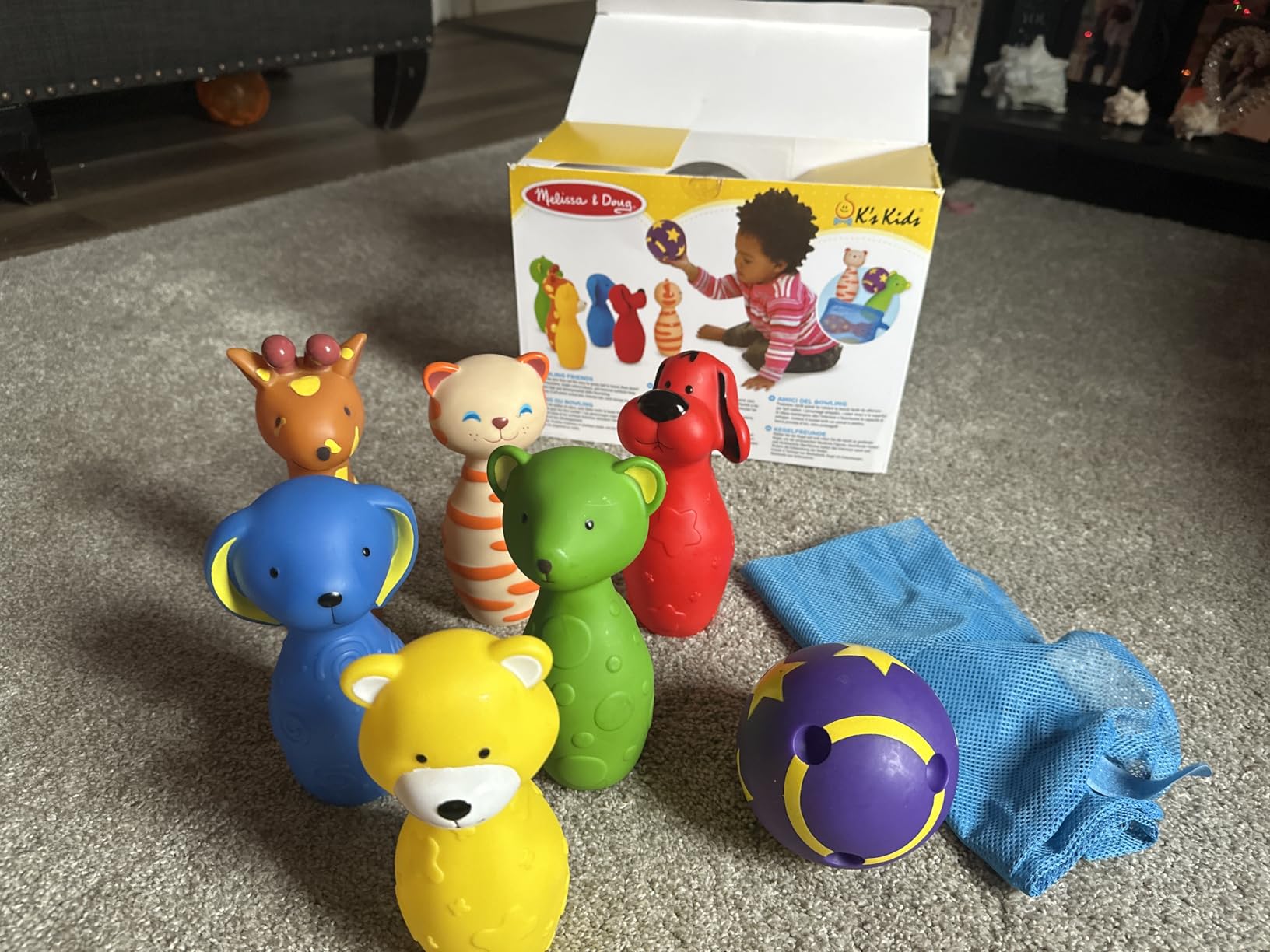 Melissa & Doug Animal Bowling Friends Soft Plastic 7-Piece Play Set customer photo 2