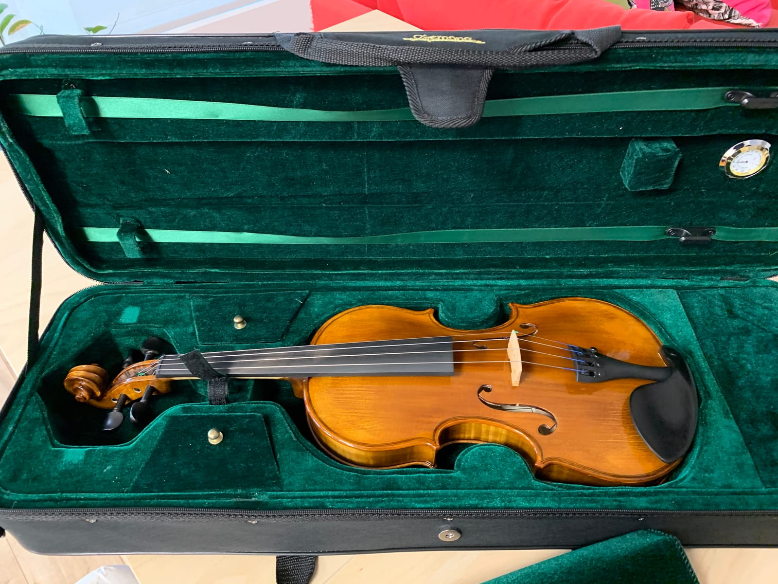 Cremona SV-500 4/4 Premier Artist Violin Outfit - Full Size Student & Professional Violin with Solid Spruce Top, Maple Back, Ebony Fittings, Case & Bow customer photo 1