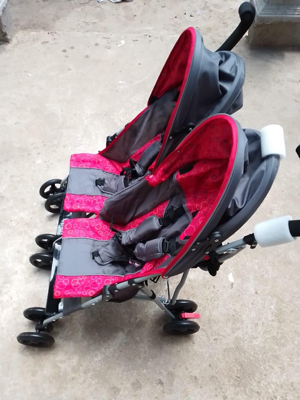 Delta Children LX Side by Side Stroller - with Recline, Storage & Compact Fold, Night Sky customer photo 2