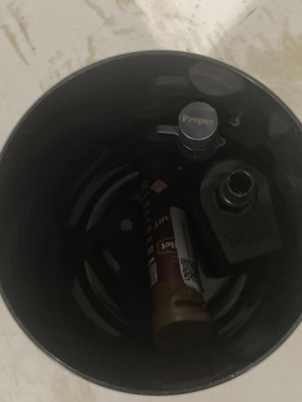 Teavac Patented Vacuum Sealed Airtight Tea Container, White floral design customer photo 2