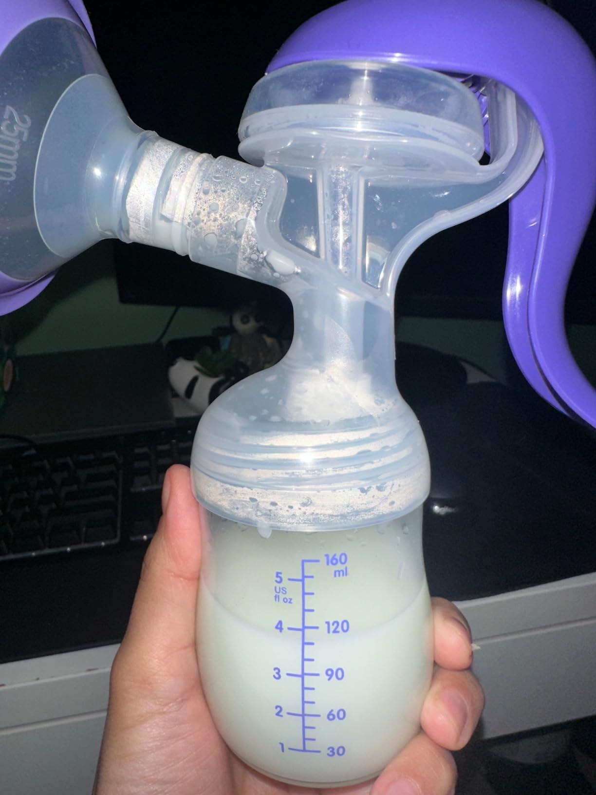 Lansinoh Manual Breast Pump | Hand Pump with Comfortable Flange, Includes 5oz Baby Bottle, Slow Flow Nipple, Breastfeeding Essentials customer photo 2