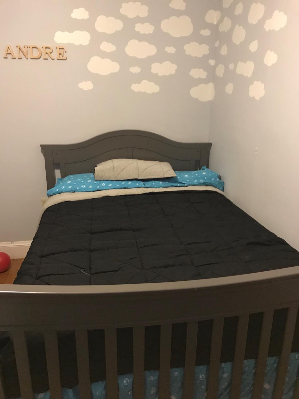 DaVinci Hidden Hardware Twin/Full-Size Bed Conversion Kit (M5789) in Slate customer photo 1