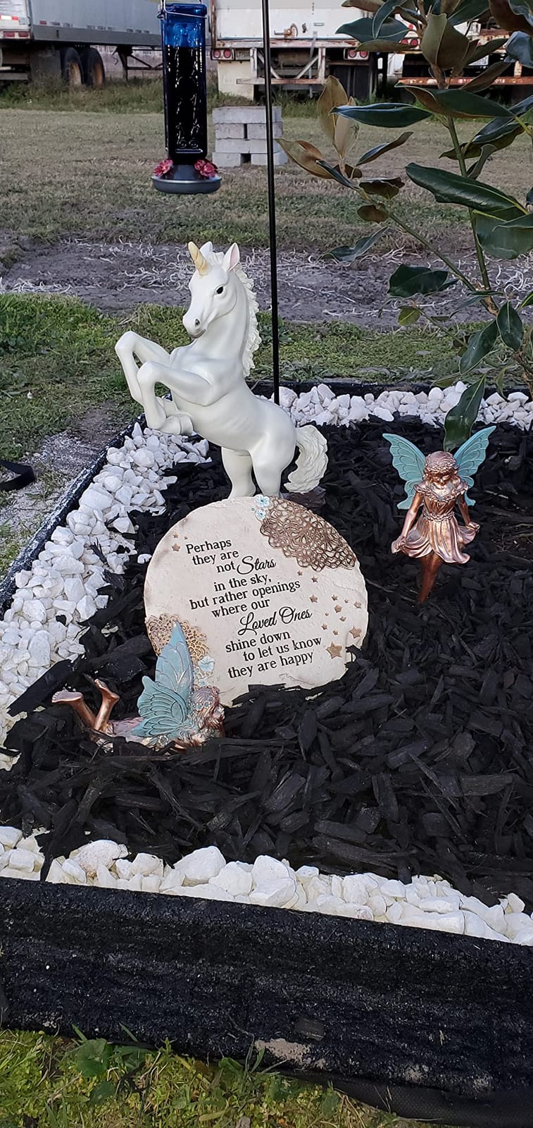 Pavilion Gift Company - Stars in the Sky - Garden Stone Bereavement Grief Loss Memorial Remembrance Loved Ones Home Garden Decor Keepsake customer photo 2
