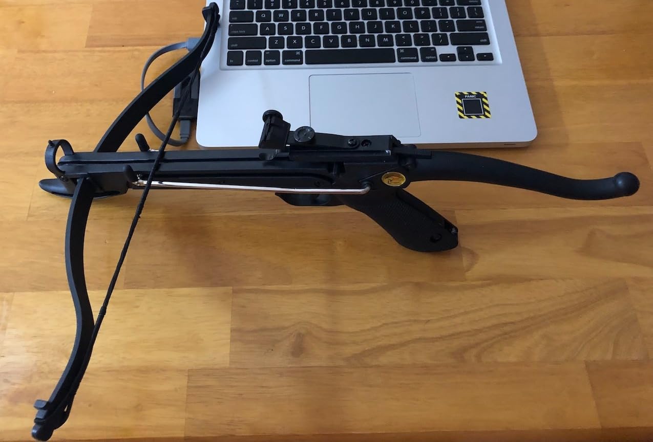 Crossbow Self-Cocking 80 Lbs with Adjustable Sight and Total of 27 Aluminim Arrow Bolt Set customer photo 2