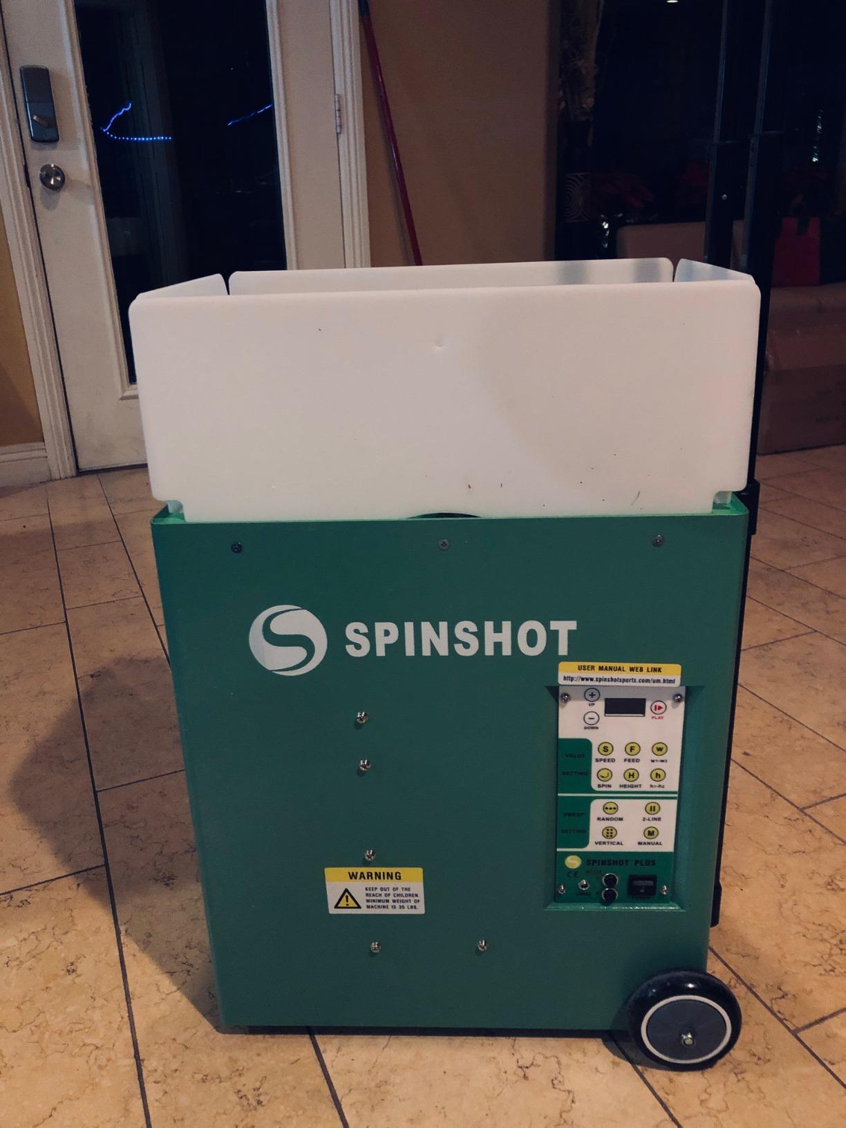 Spinshot Plus Tennis Ball Machine (Best Model for an Intermediate Player) customer photo 1
