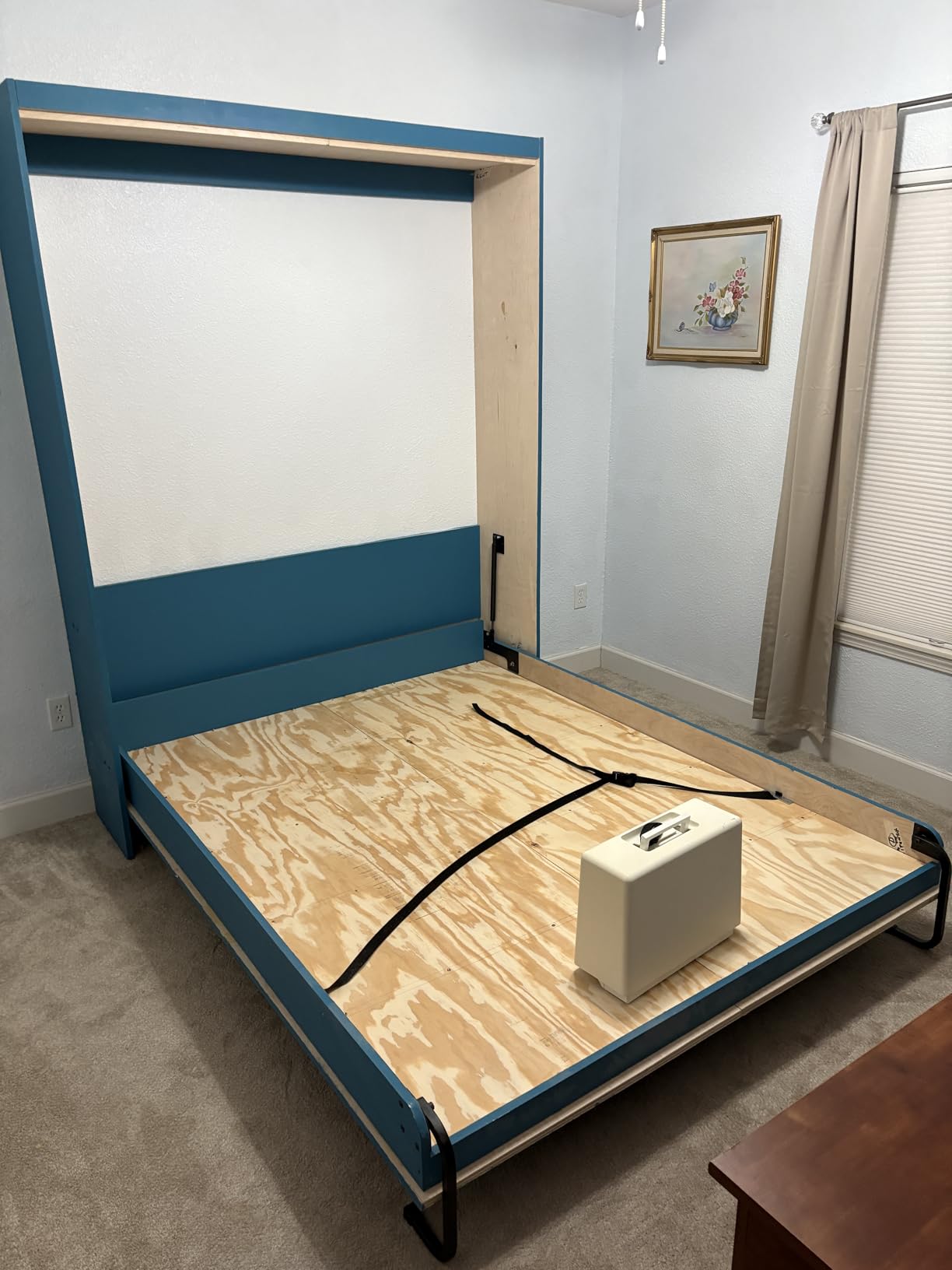 Full Size Horizontal Murphy Bed Hardware Kit Side-Fold Wall Bed Frame DIY Murphy Bed Kit with Gas Pistons +3 Step-by-Step Guides Made in North America Hideaway Bed for Low Ceilings customer photo 2