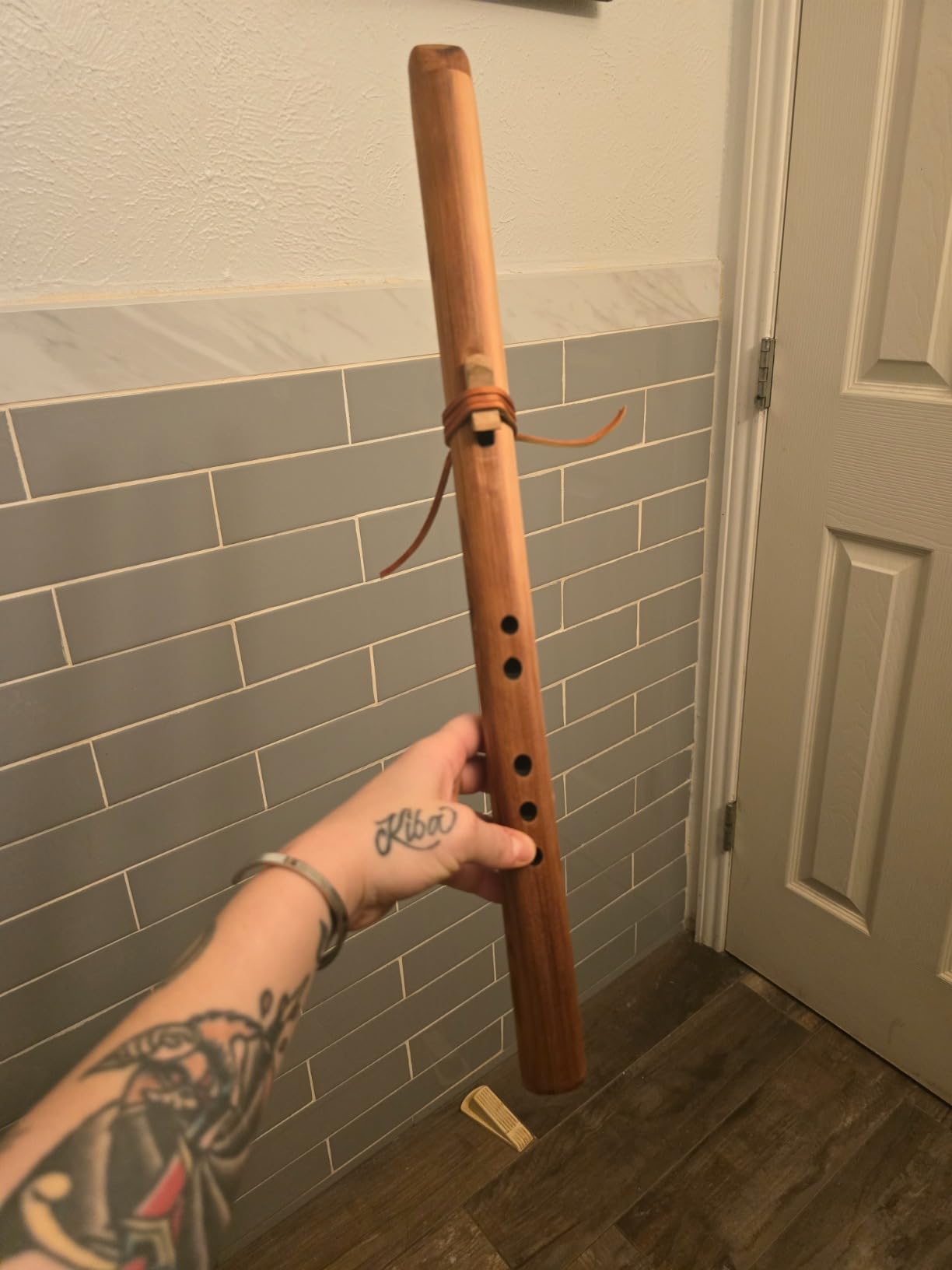 Native American Style Western Cedar Flute By Gray Fox, Key of A minor customer photo 1