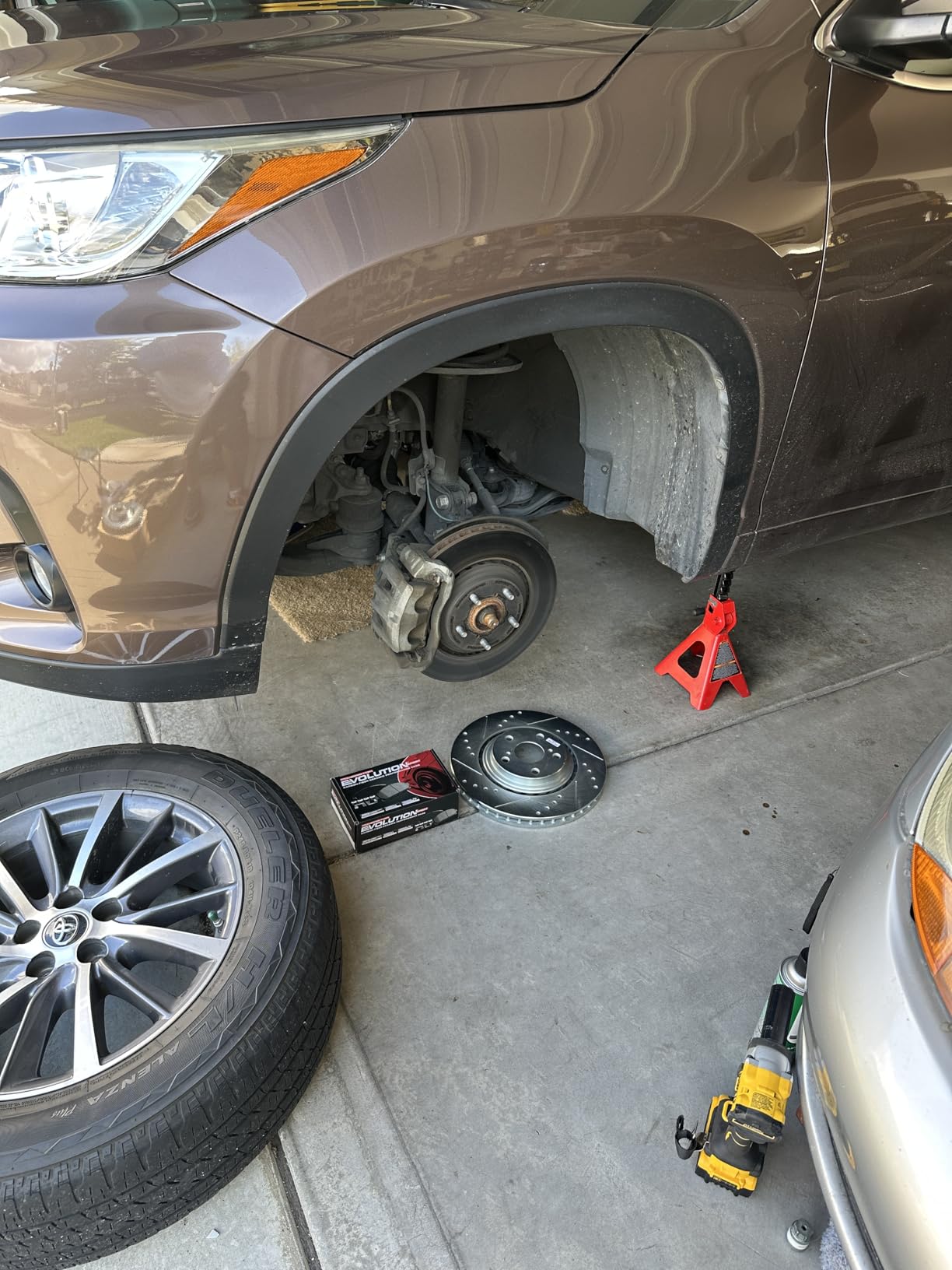 PowerStop Z23 Performance Brake Pad & Rotor Kit Front & Rear K5828 | Toyota Sienna, Toyota Highlander, Lexus RX350 Carbon Fiber Ceramic Brake Pads + Drilled & Slotted Rotors customer photo 1