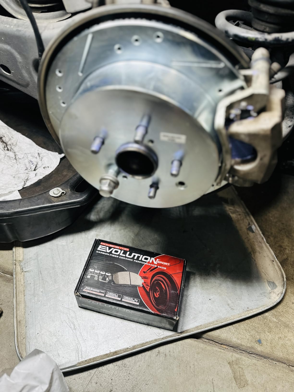 PowerStop Z23 Performance Brake Pad & Rotor Kit Front & Rear K5828 | Toyota Sienna, Toyota Highlander, Lexus RX350 Carbon Fiber Ceramic Brake Pads + Drilled & Slotted Rotors customer photo 2