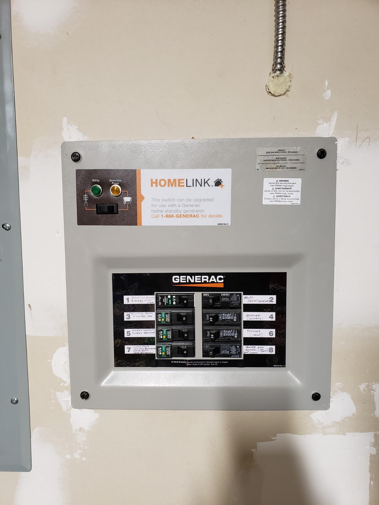 Generac 6854 HomeLink 30 Amp Transfer Switch Kit customer photo 2