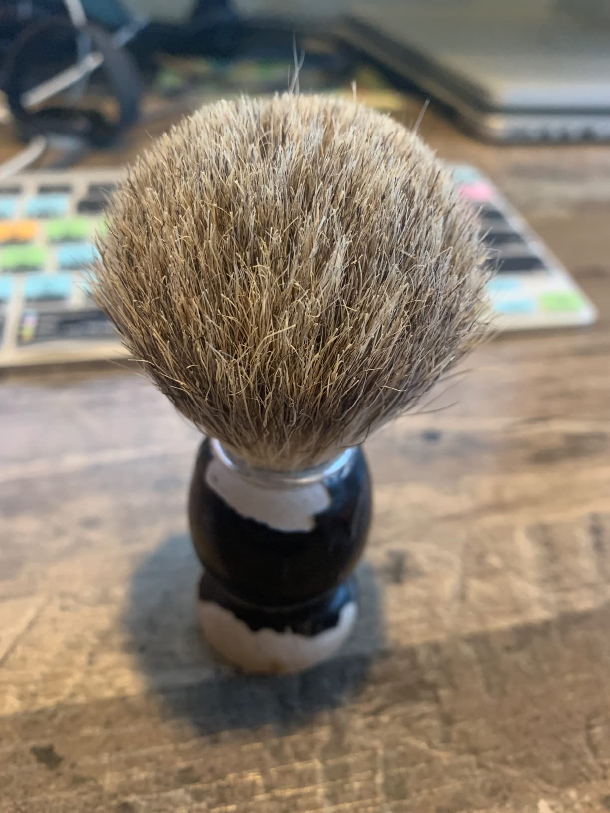 Perfecto 100% Pure Badger Shaving Brush-Black Handle- Engineered for The Best Shave of Your Life. for, Safety Razor, Double Edge Razor, Straight Razor or Shaving Razor, Its The Best Badger Brush. customer photo 2