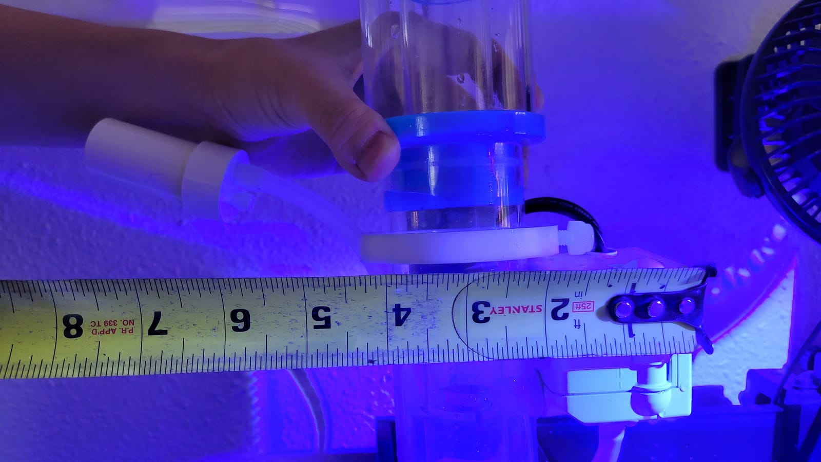 ESHOPPS Nano Skimmer | Protein Skimmer for Nano Tanks | New improved adjustable magnetic mount | Adjustable water height. Minimal foot print. Fits most All in one tanks back chamber customer photo 2