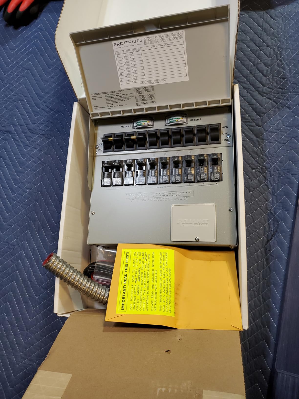 310C Pro/Tran2 30-Amp 10-Circuit 2 Manual Transfer Switch customer photo 2