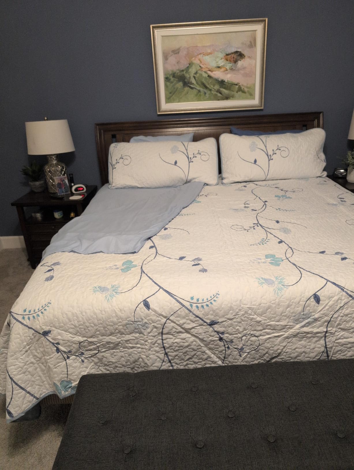 Queen 6 Piece Bed Sheet Set - Comfy, Breathable & Cooling Sheets - White customer photo 2