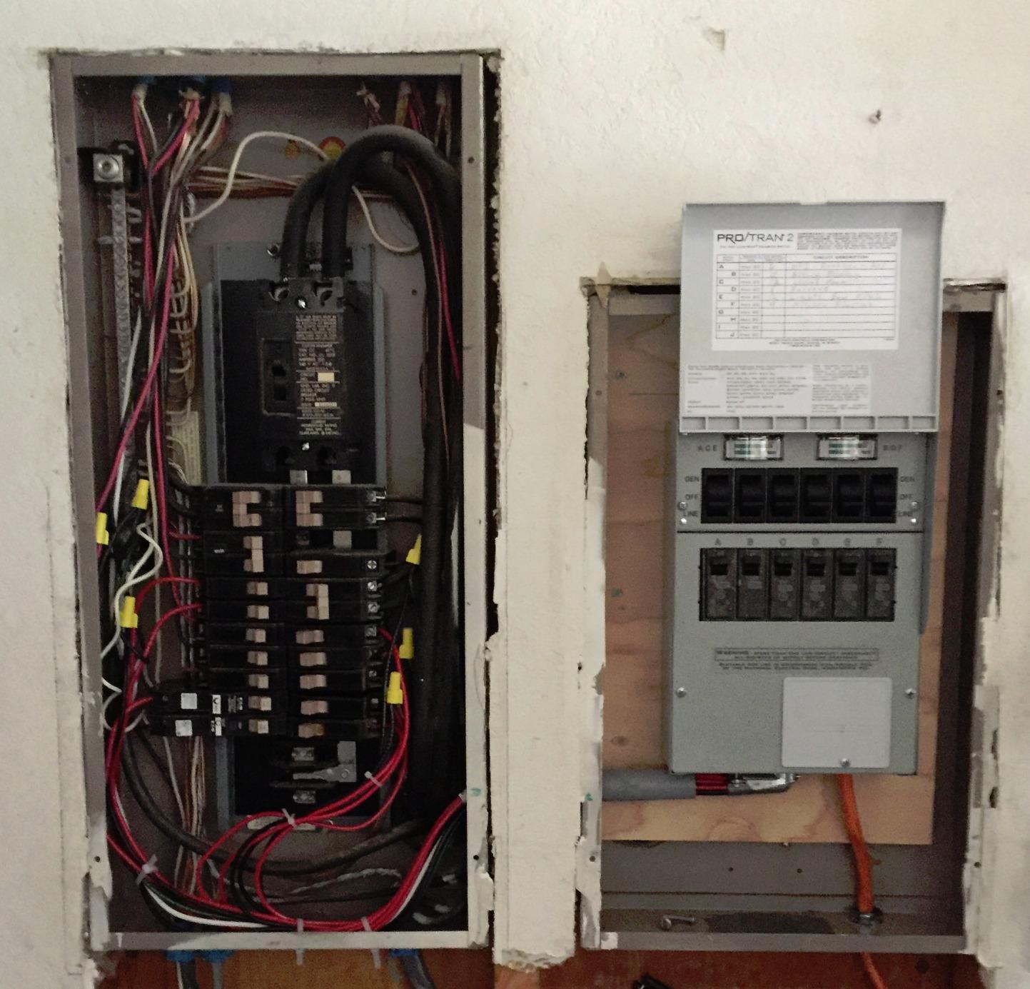 Reliance Controls 30 amps 240 volt 2 space 6 circuits Surface Mount Generator Power Transfer Kit customer photo 2
